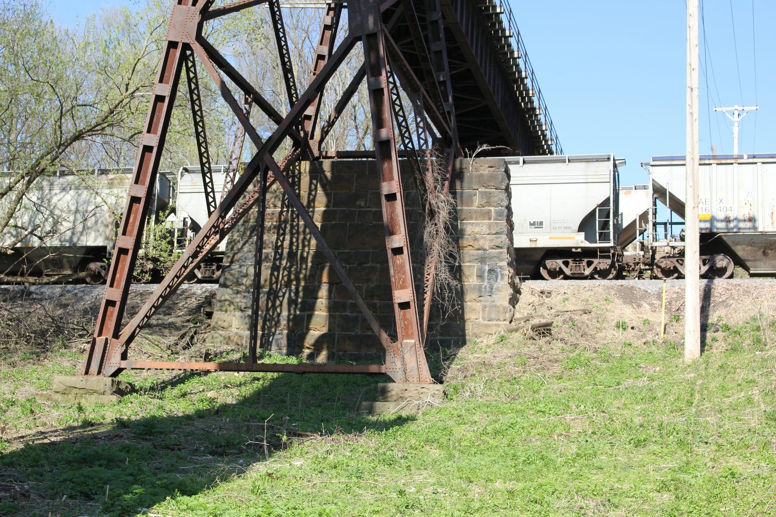 Tower #3 and footing of tower #3